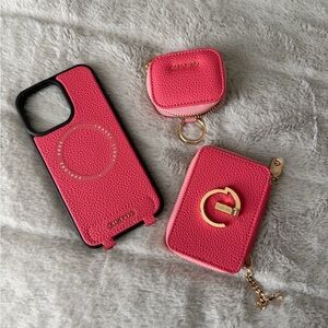 CUSTYPE Wireless Charging Phone Case, Peach Pink, iPhone 14 Pro Max